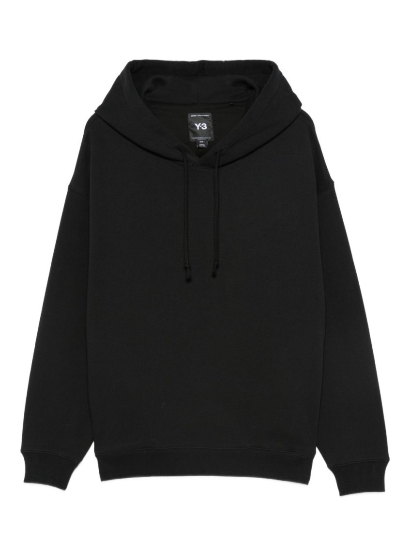 Y-3 Cotton Sweatshirt With Hood In Black