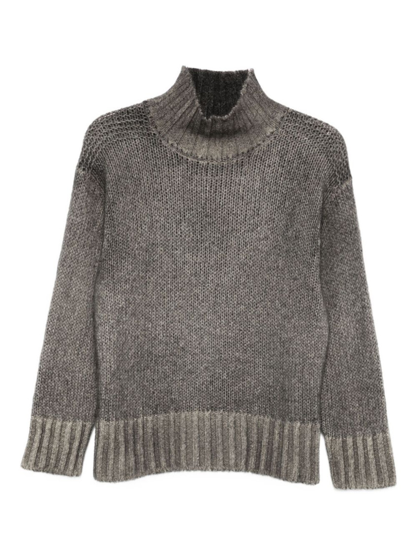 Avant Toi Cashmere Turtle Neck Jumper In Gray