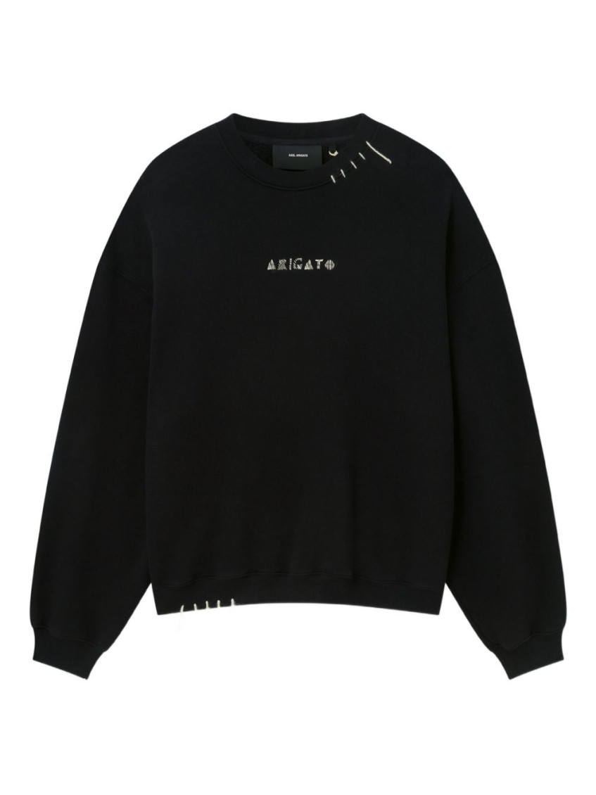 Axel Arigato Black Crewneck Logo Sweatshirt