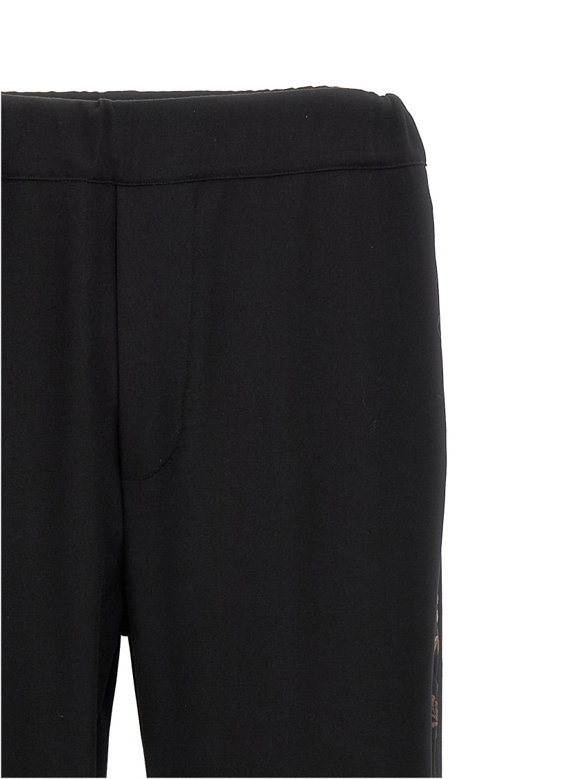 Wales Bonner Black Wide Leg Trouser for Men Online USA at