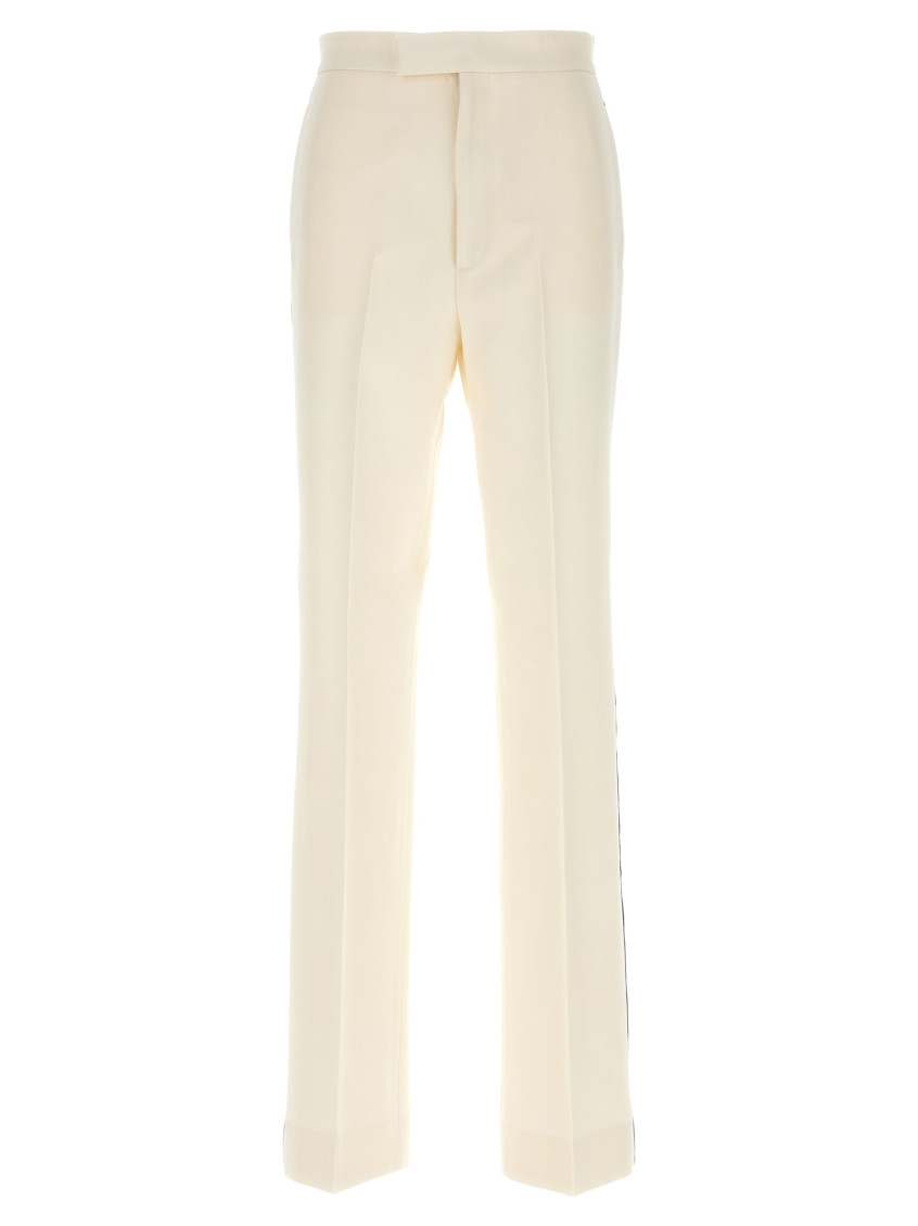 Gucci Trousers Featuring Side Stripe In White