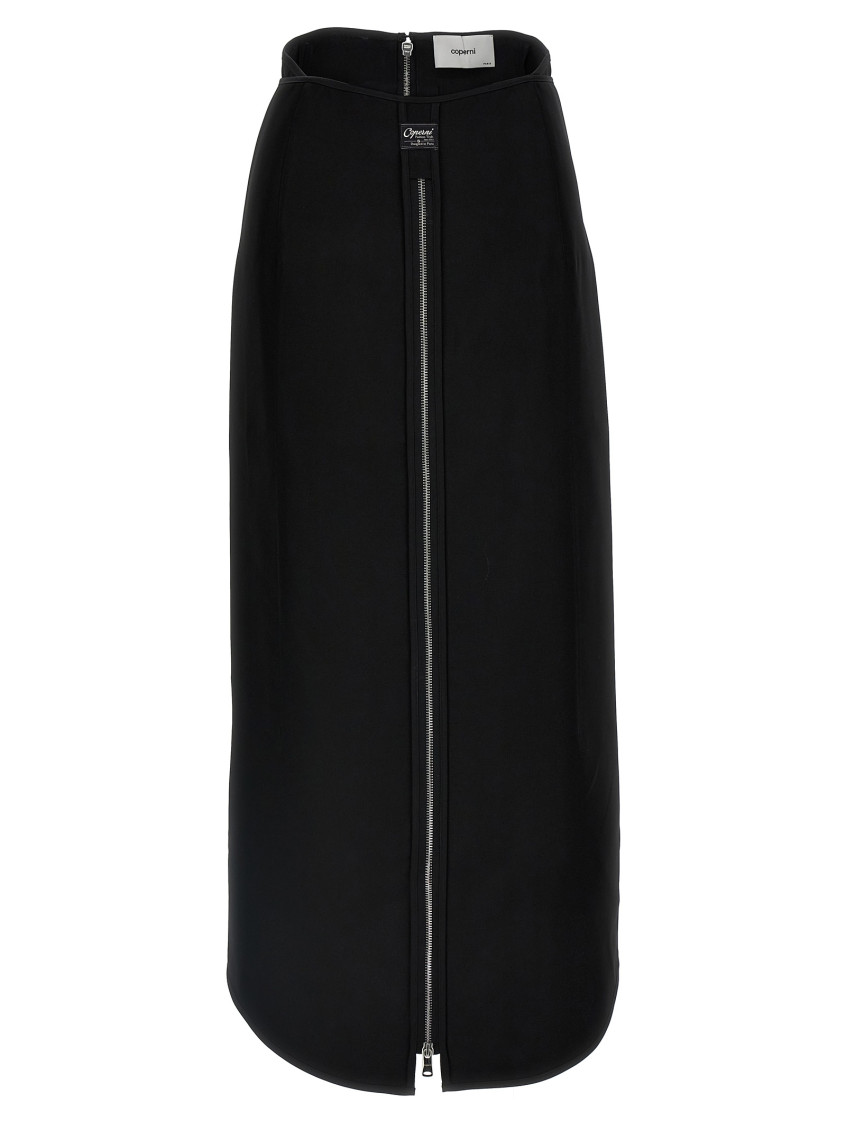 スカート COPERNI Women Skirts COPJ24F3004 BLK BLACK Coperni One-Leg Tailored Skirt - Black – The Frankie Shop