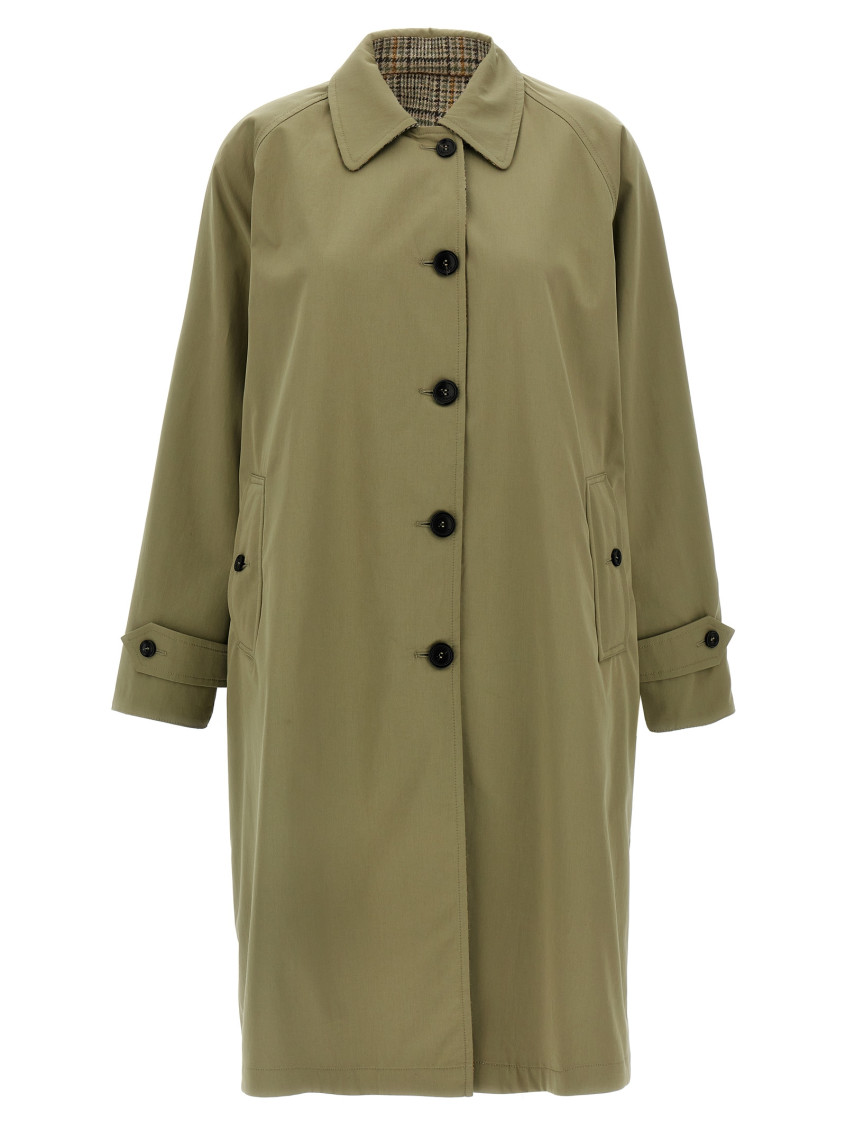 Fortela Multicolor Stanford Reversible Trench Coat In Multicolor