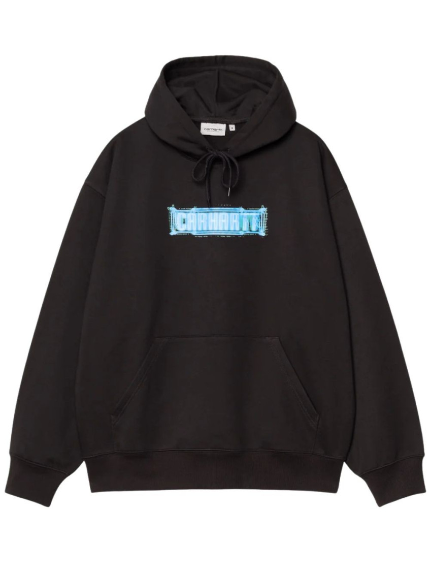 Carhartt Wip Hooded Electric Boogie Sweat In Black