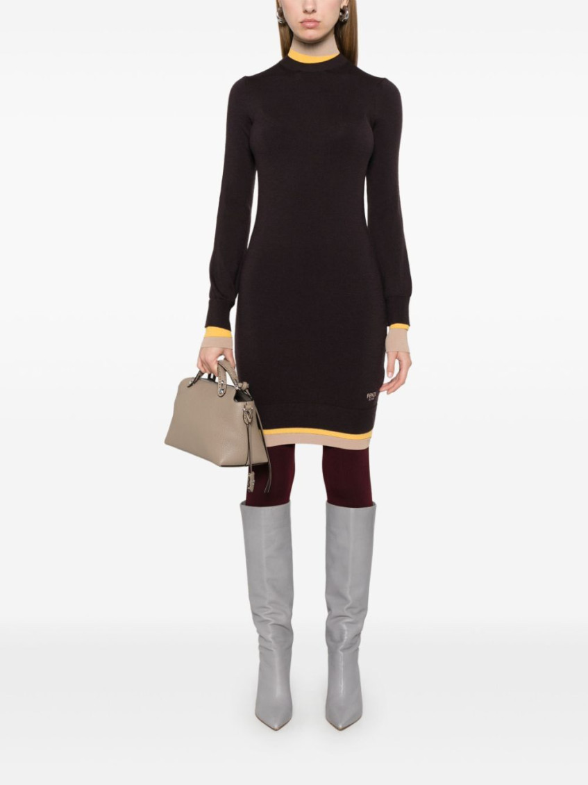 ワンピース Fendi Dark Purple Wool Dress Fendi Dark Purple Wool Dress for Women Online USA at Darveys.com