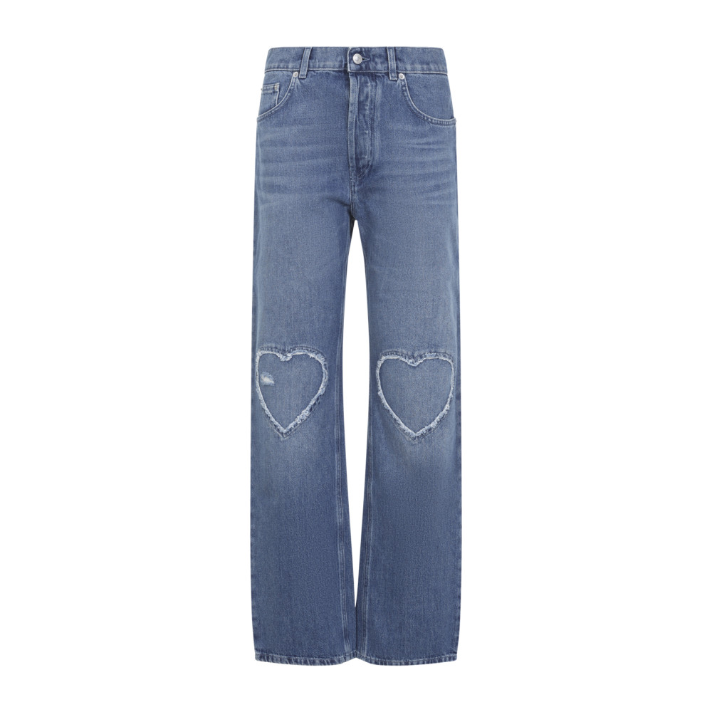 モスキーノ MOSCHINO JEANS：フリル付き プリント Tシャツ 42 
