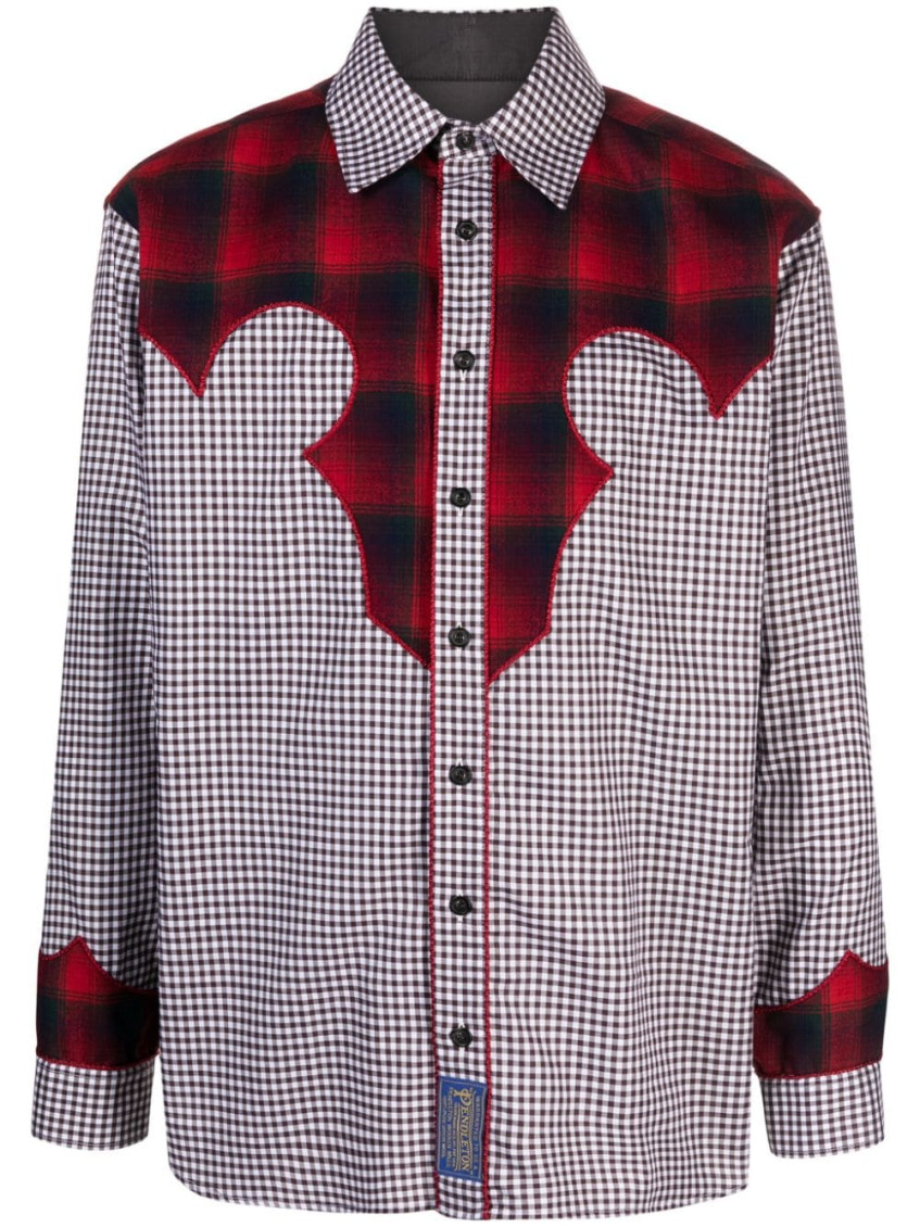 Maison Margiela Multi Color Pendleton Insert Shirt With In Multicolor