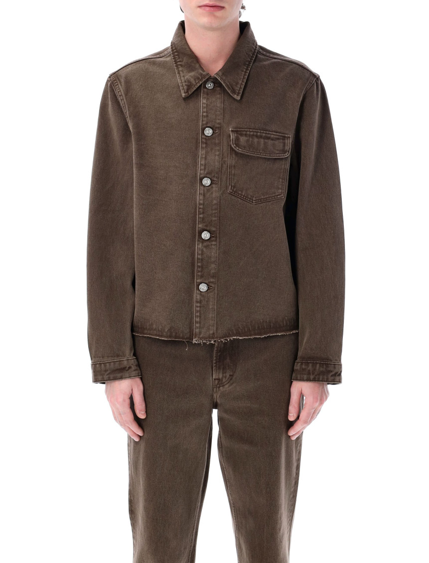 Our Legacy Rebirth Denim Jacket Featuring Chest Pocket