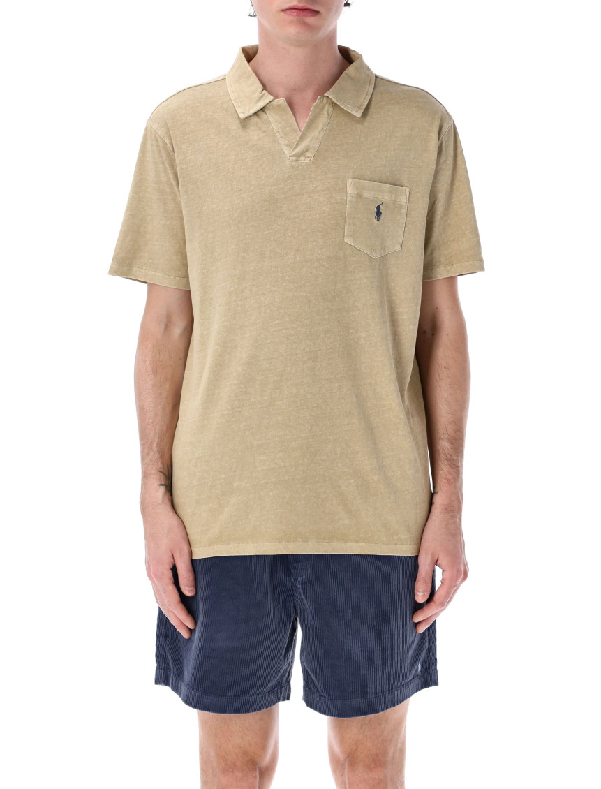 Ralph Lauren Beige Short Sleeves Logo Polo