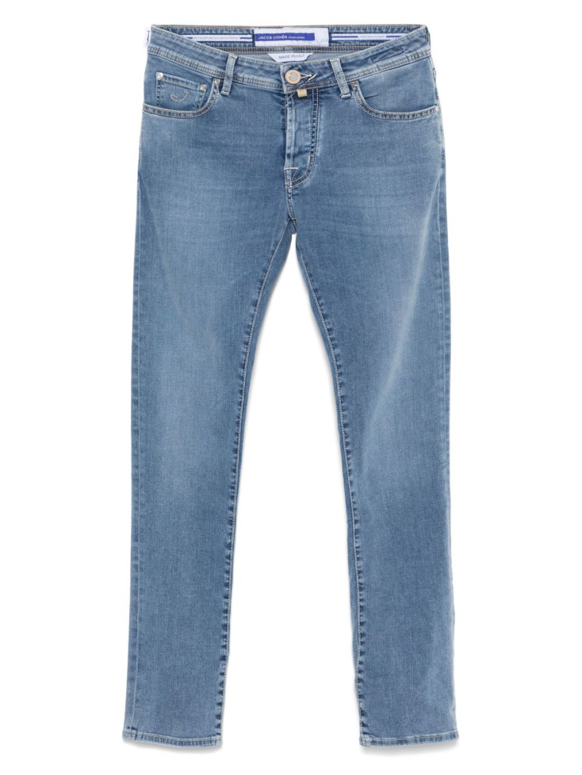 Jacob Cohen Slim Fit Denim Jeans With Belt Loops