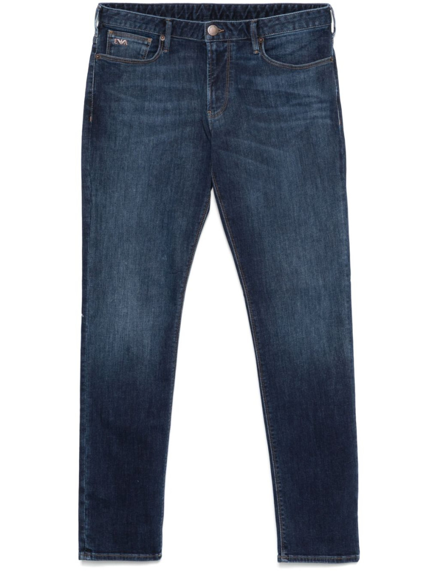 Emporio Armani Denim Cotton Jeans In Blue