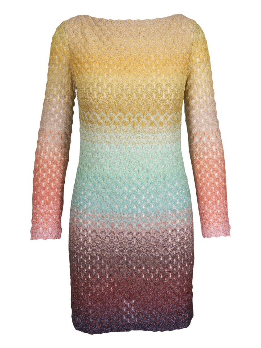 Missoni Metallic Ombre Knit Mini Dress