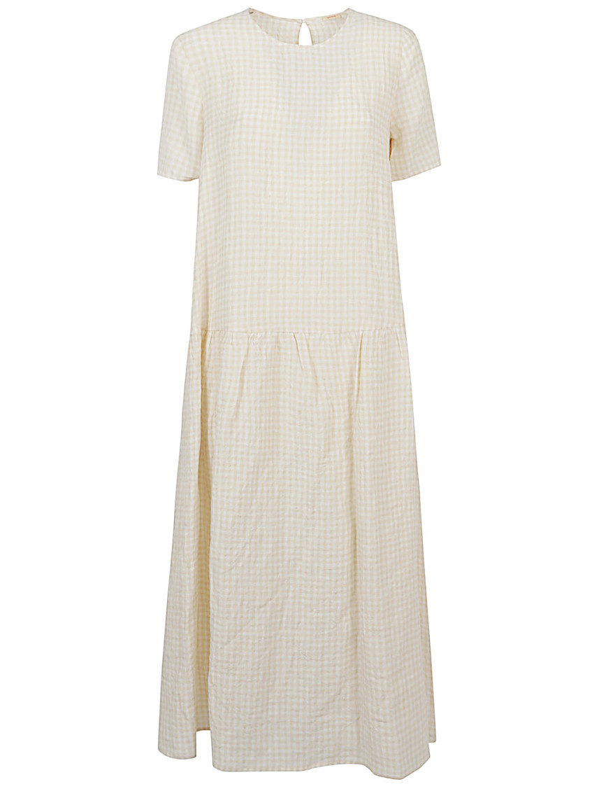Apuntob White Midi Dress