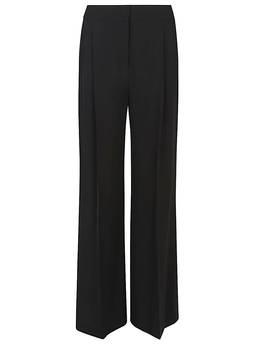 Via Masini 80 Navy Blue Wide-leg Trousers