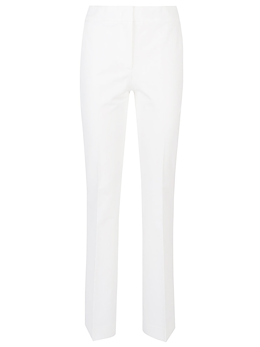 Via Masini 80 White Cotton Trousers