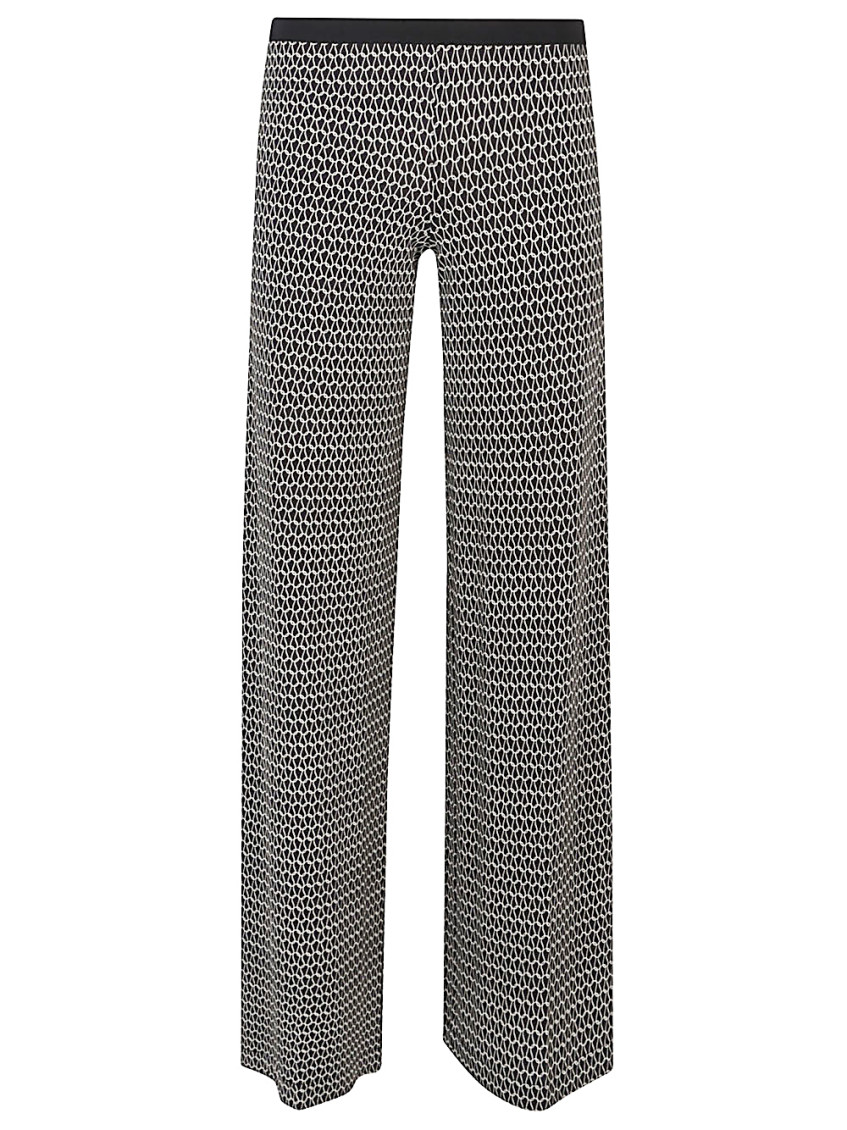 Siyu Printed Trousers In Black