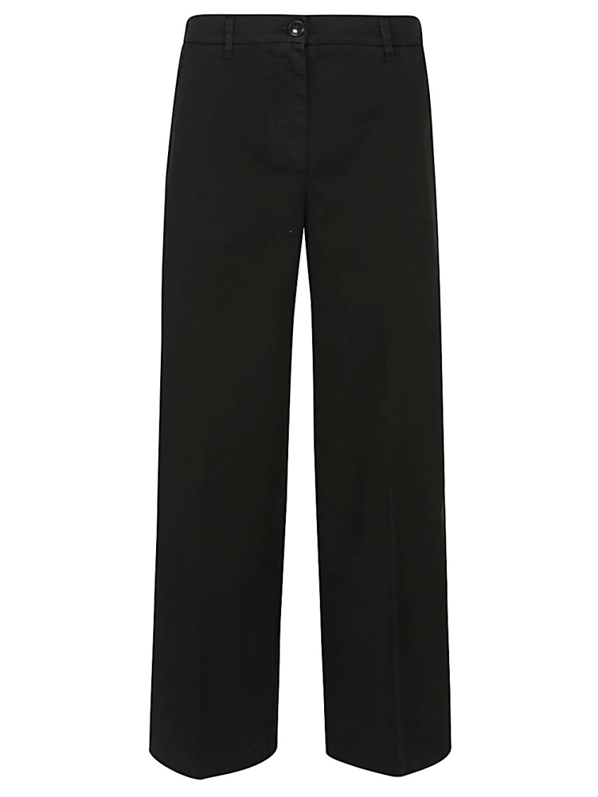 I Love My Pants Coco Cotton Trousers In Black