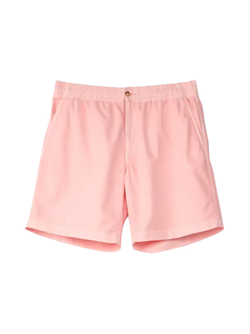 Ralph Lauren Front Flat Shorts Elastic Waistband In Pink