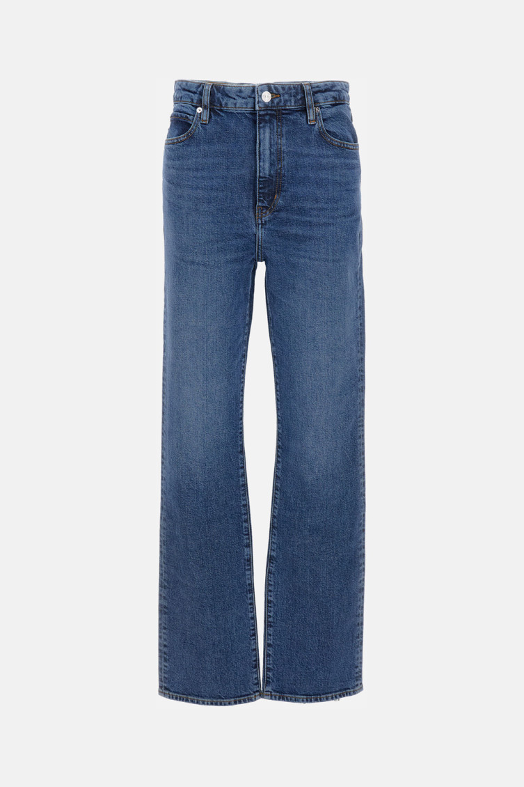 Frame Dark Blue Wide Leg Jeans