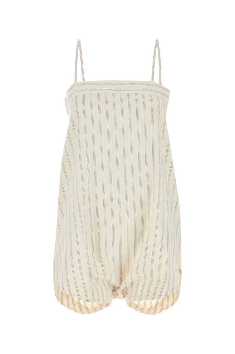 Bode Off White Lavender Sail Jumpsuit