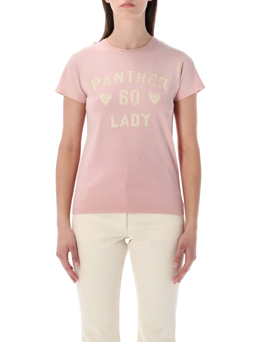 Valentino Light Pink Crew Neck Graphic T-shirt for Women Online