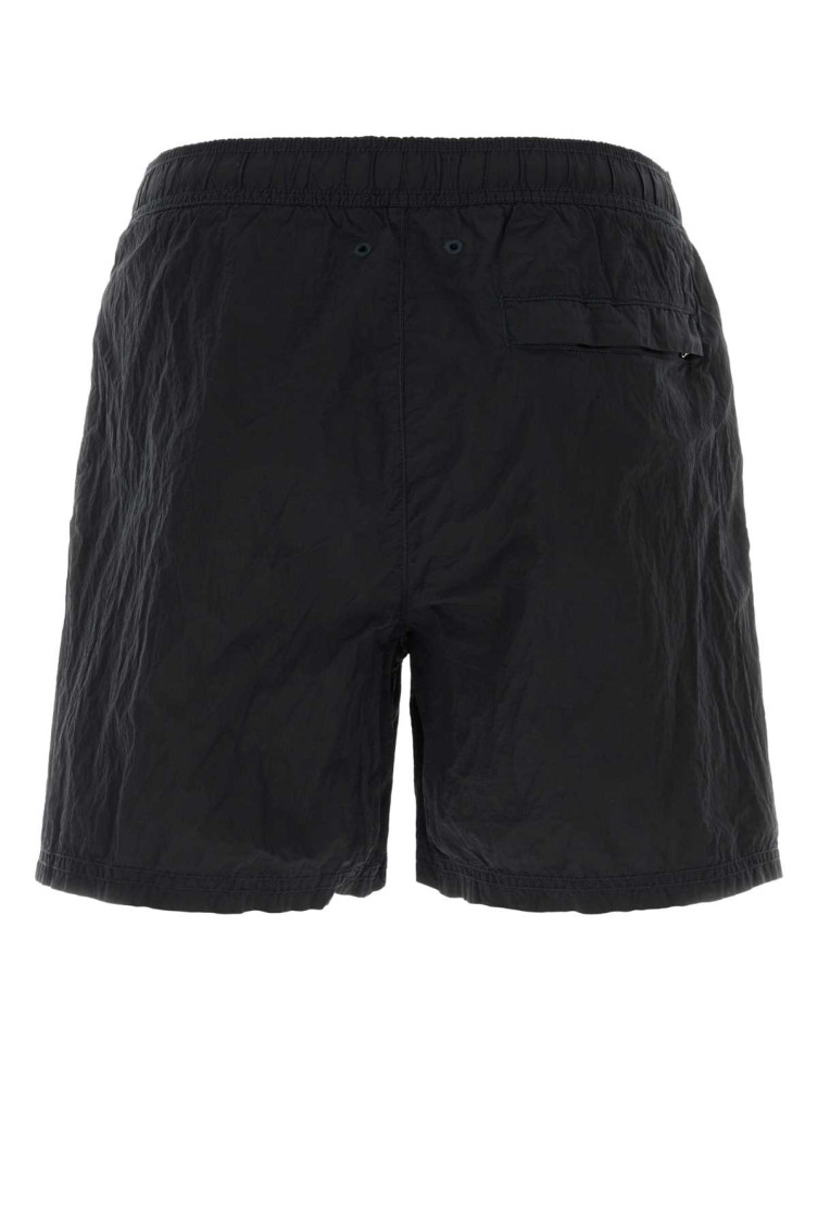 Stone Island Black Regular Swim Shorts for Men Online USA at