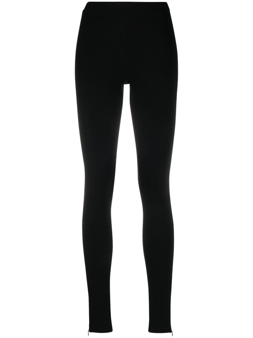 Totême Toteme Leggings With Zip Cuffs In Black