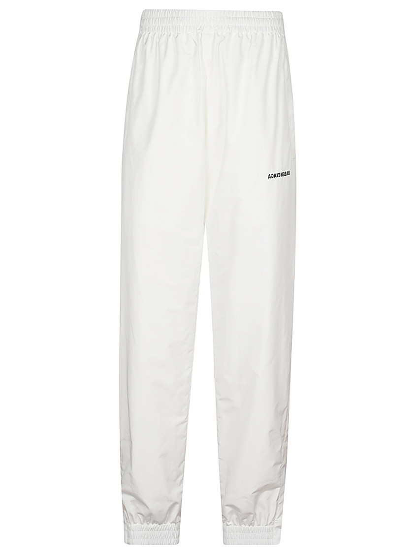 Balenciaga Regular Fit Tracksuit Style Pants In White