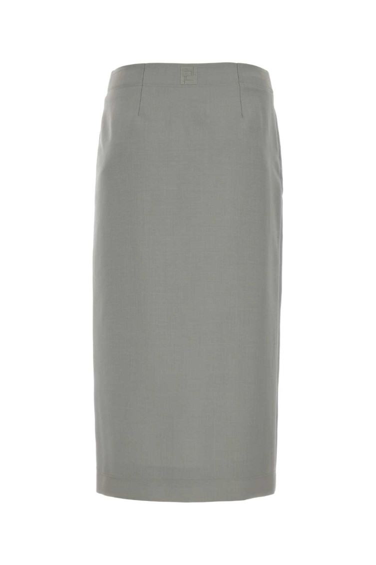 スカート FENDI Light Grey Mohair Blend Skirt Fendi Light Grey Mohair Blend Skirt | ModeSens