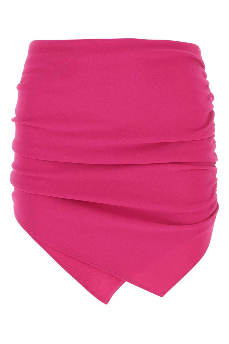 Attico Tyrian Purple Stretch Polyester Mini Skirt In Purple