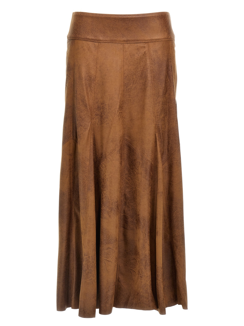 Isabel Marant "genevi" Skirt In Brown