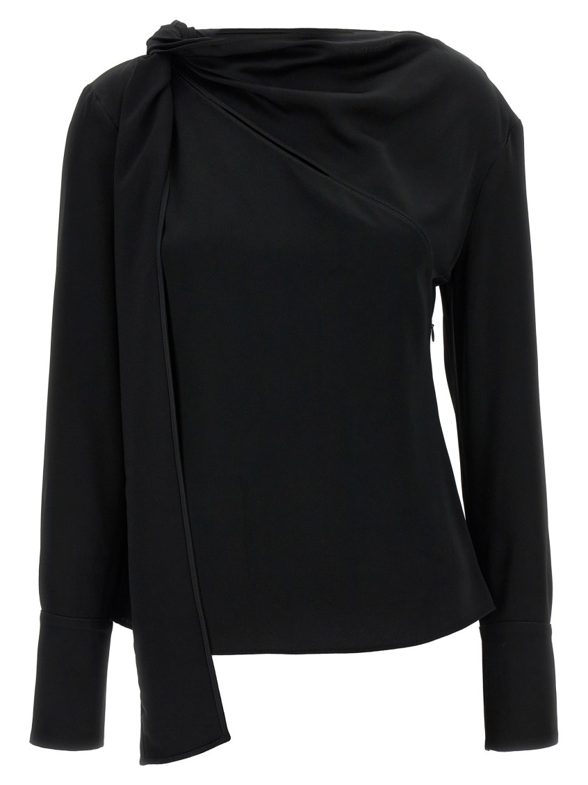 Shop Givenchy Black Viscose Blouse