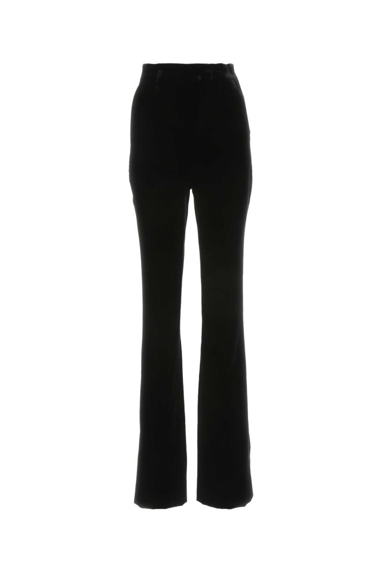 Saint Laurent Wool Pants In Black
