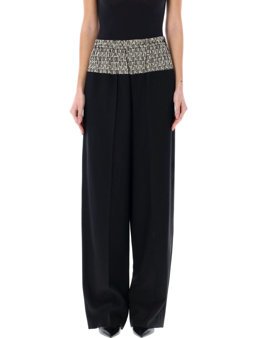 Fendi Women's Friends Of- Wool Blend Trousers In Black