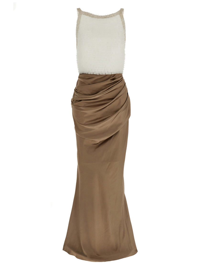 Elisabetta Franchi Multicolor Red Carpet Dress for Women Online USA at  Darveys.com