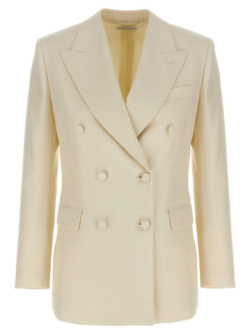 Brioni Flavia Double-breasted Peak-lapel Blazer