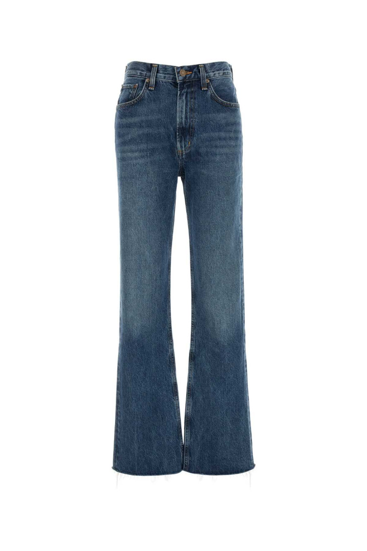 Agolde Parker Easy Straight Jean In Placebo In Blue