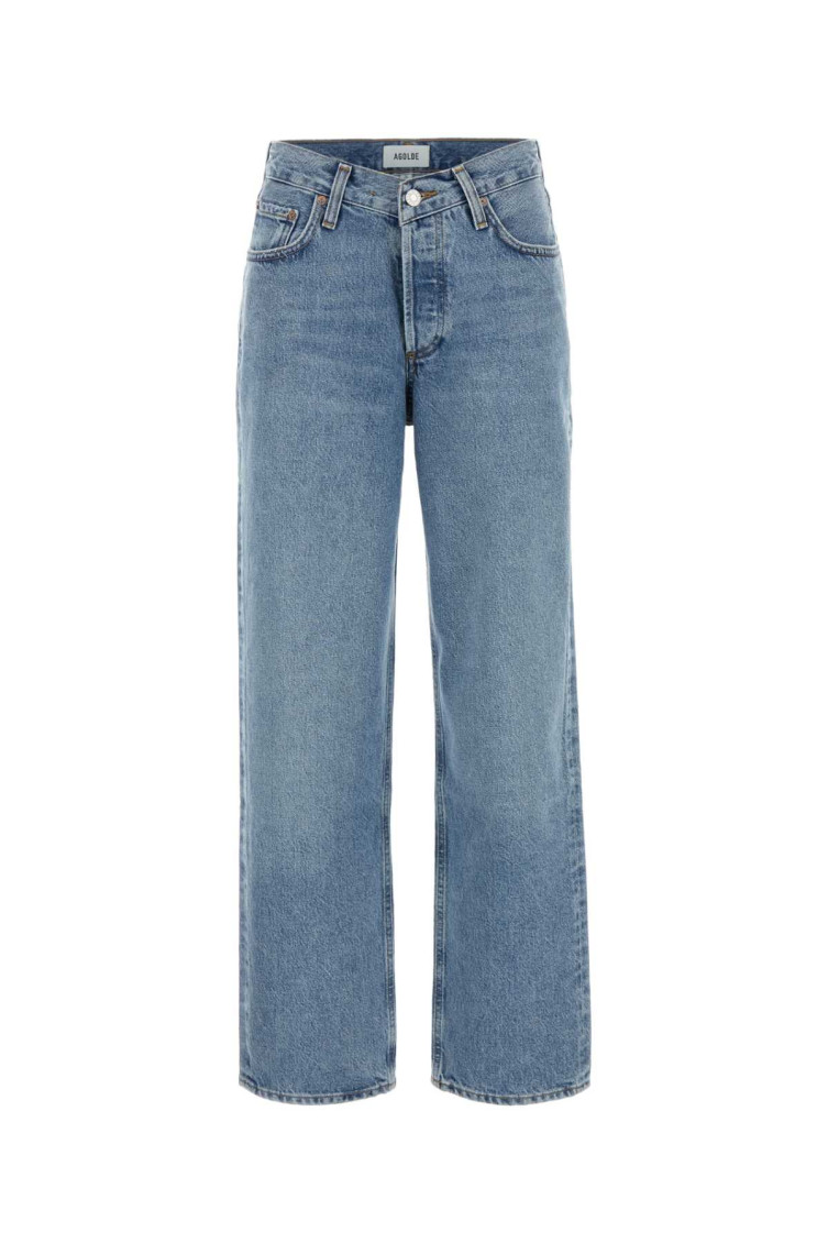 Agolde V-waist Straight-leg Jeans In Blue