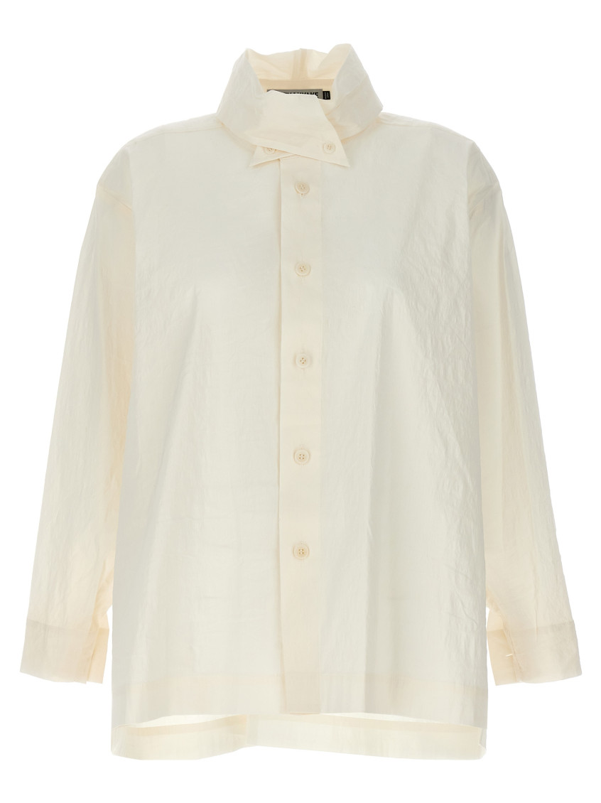 Issey Miyake White Shaped Membrane Shirt