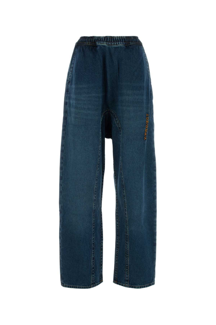 Y/project Y Project Women Denim Jeans In Blue