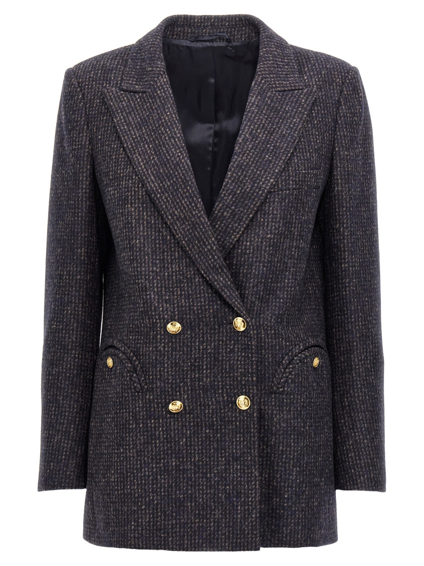 Blazé Milano Multicolor Tatiana Everyday Blazer In Black