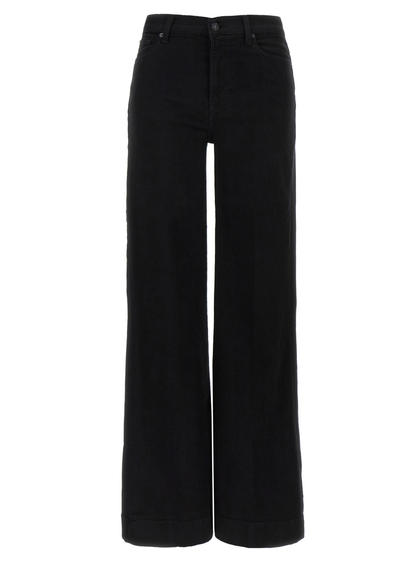 7 For All Mankind Modern Dojo Jeans Black In Black