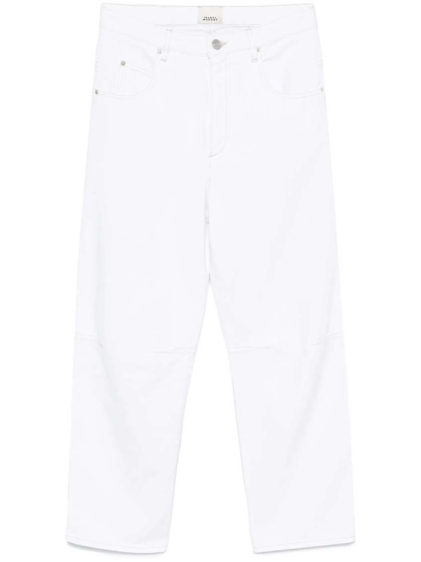 Isabel Marant Janet Tapered Leg Jeans Clothing In White