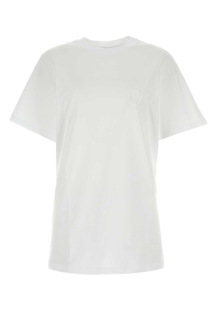 Max Mara M Monogram Cotton Jersey T-shirt Clothing In White