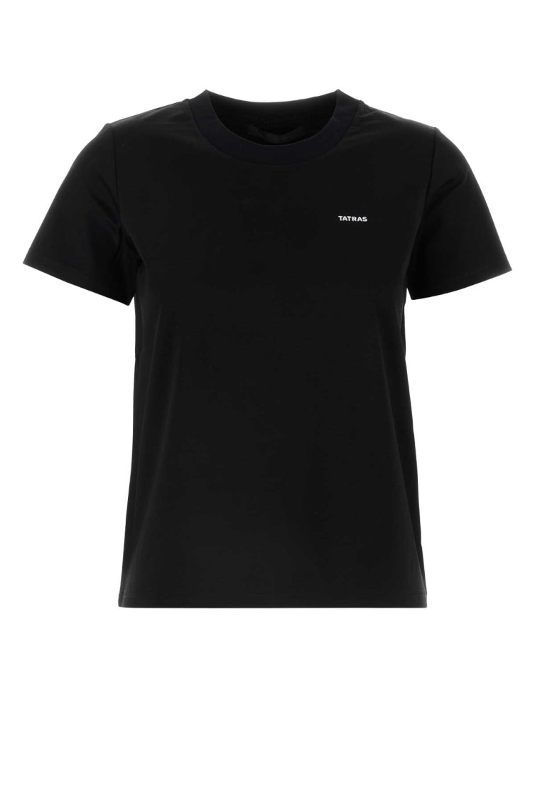 Tatras Crew Neck Short Sleeves Cotton T-shirt In Black