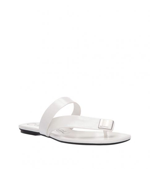 calvin klein saurin flat sandals