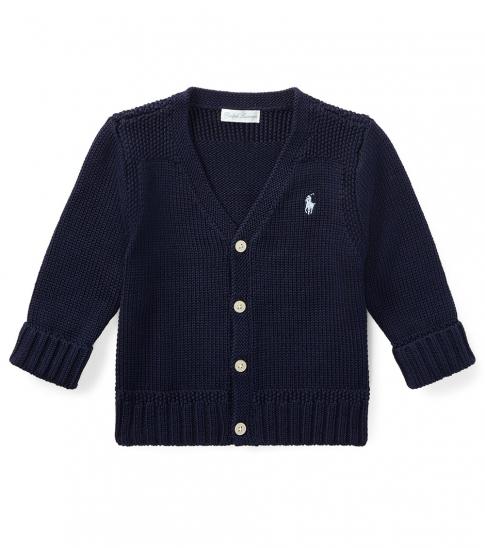 baby boys navy cardigan