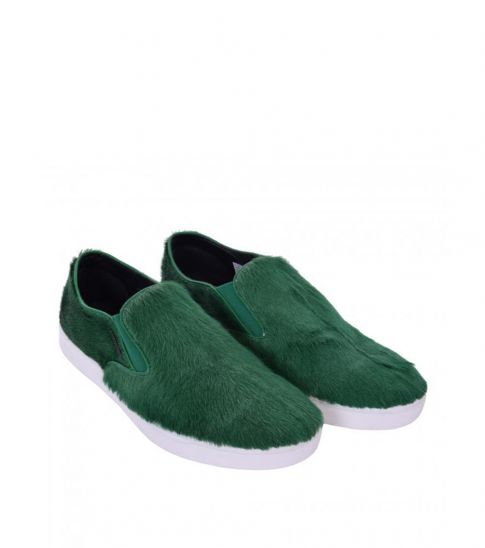 light green loafers