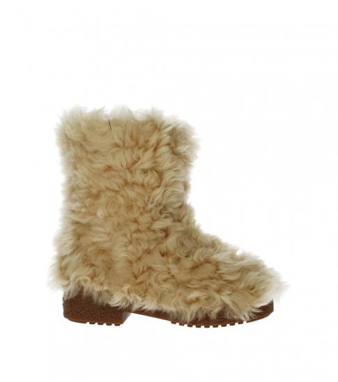 saint laurent boots with fur