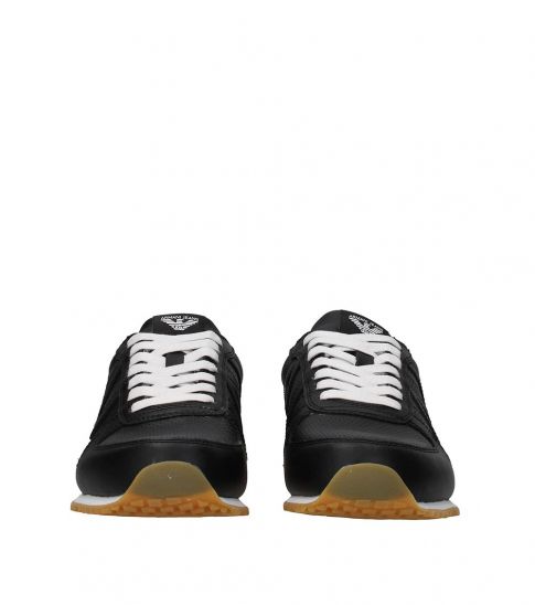 Armani Jeans Black Side Logo Sneakers